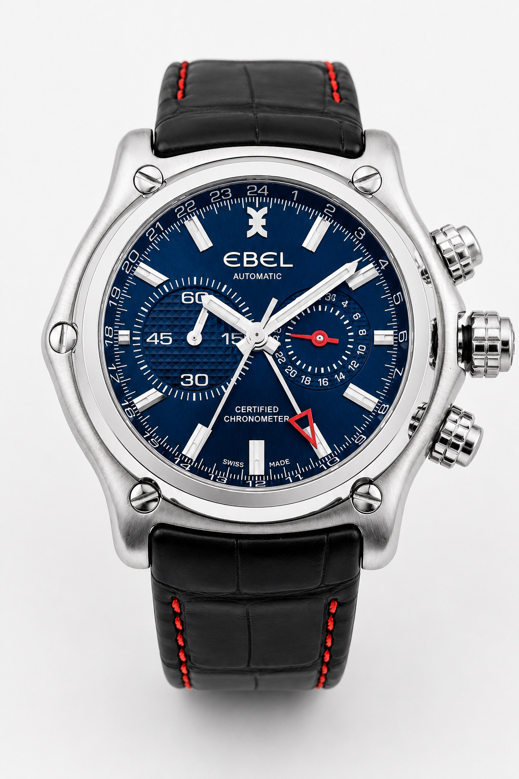 Ebel 1911BTR GMT 9240L070, papers box Ebel maintenance 2026, new bezel & crystal