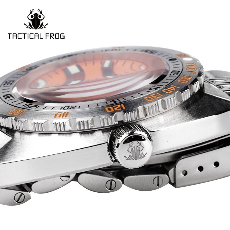 New TACTICAL FROG Sub 300T Homage NH35A 200M Diver Automatic Watch C3 43mm 316L