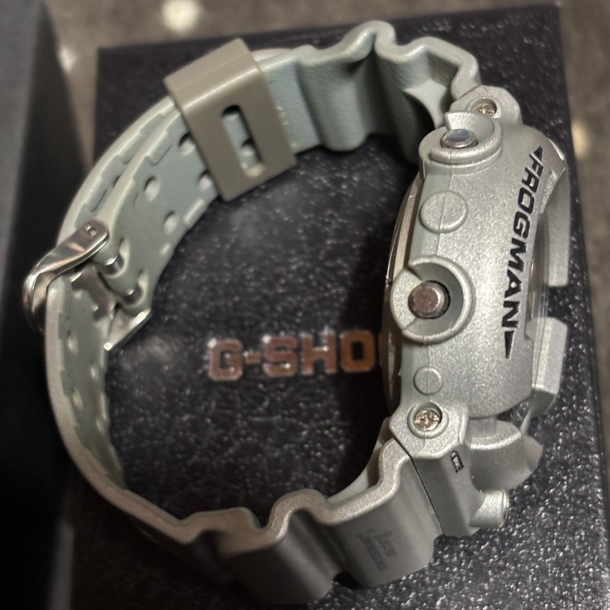 [EXC+5] Casio G-Shock Frogman DW-8201 Silver Frog Titanium Diver 200M w/Box