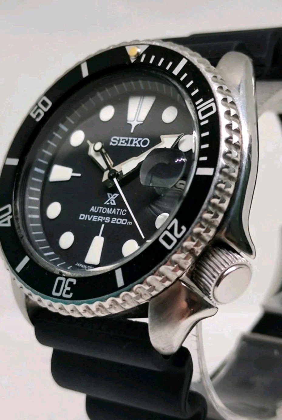 MINT SEIKO DIVERS 7002-700A BLACK PROSPEX DIAL AUTOMATIC MENS WATCH 552634