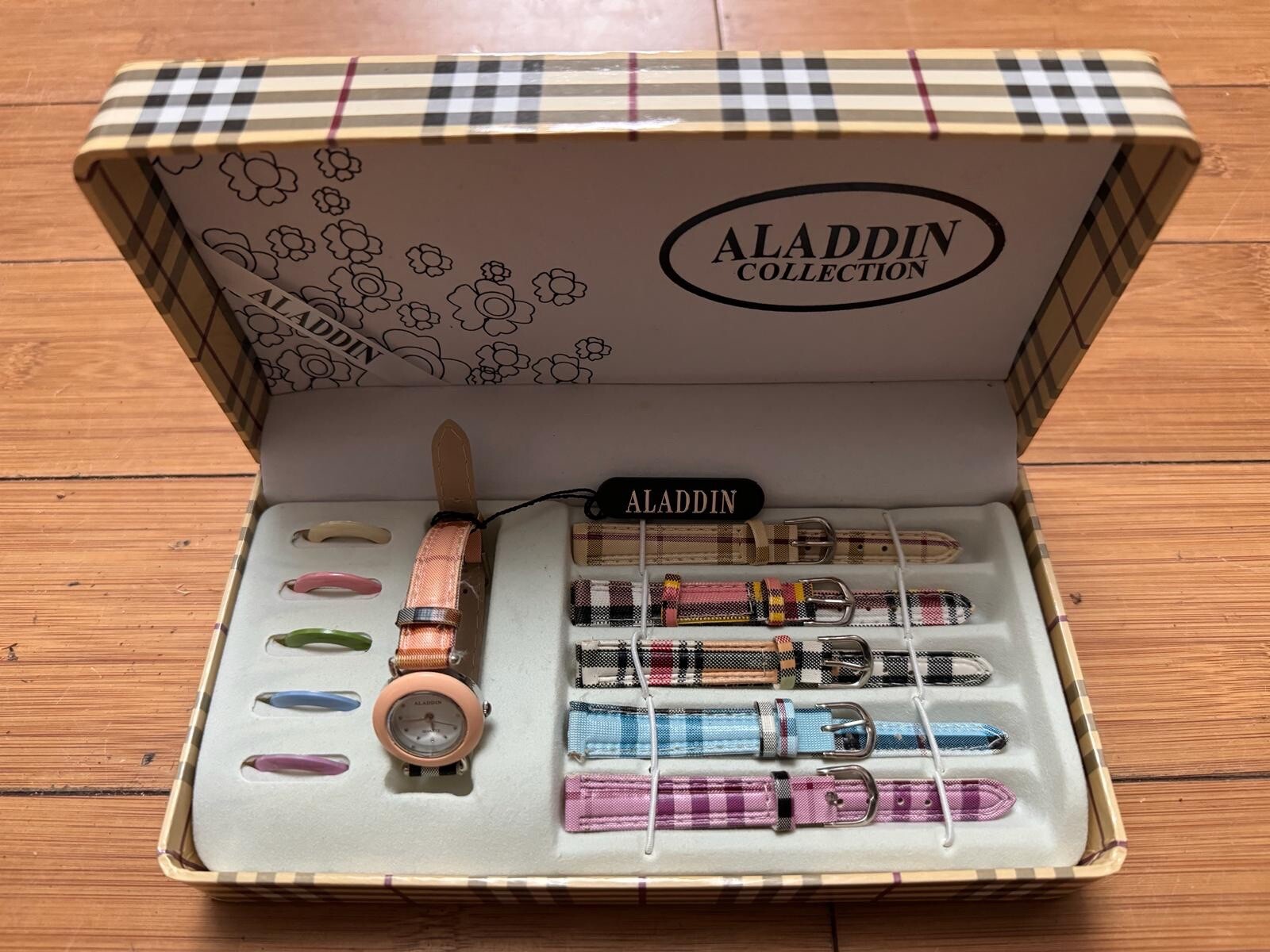 Aladdin Ladies watch collection set interchangeable straps and bezels boxed
