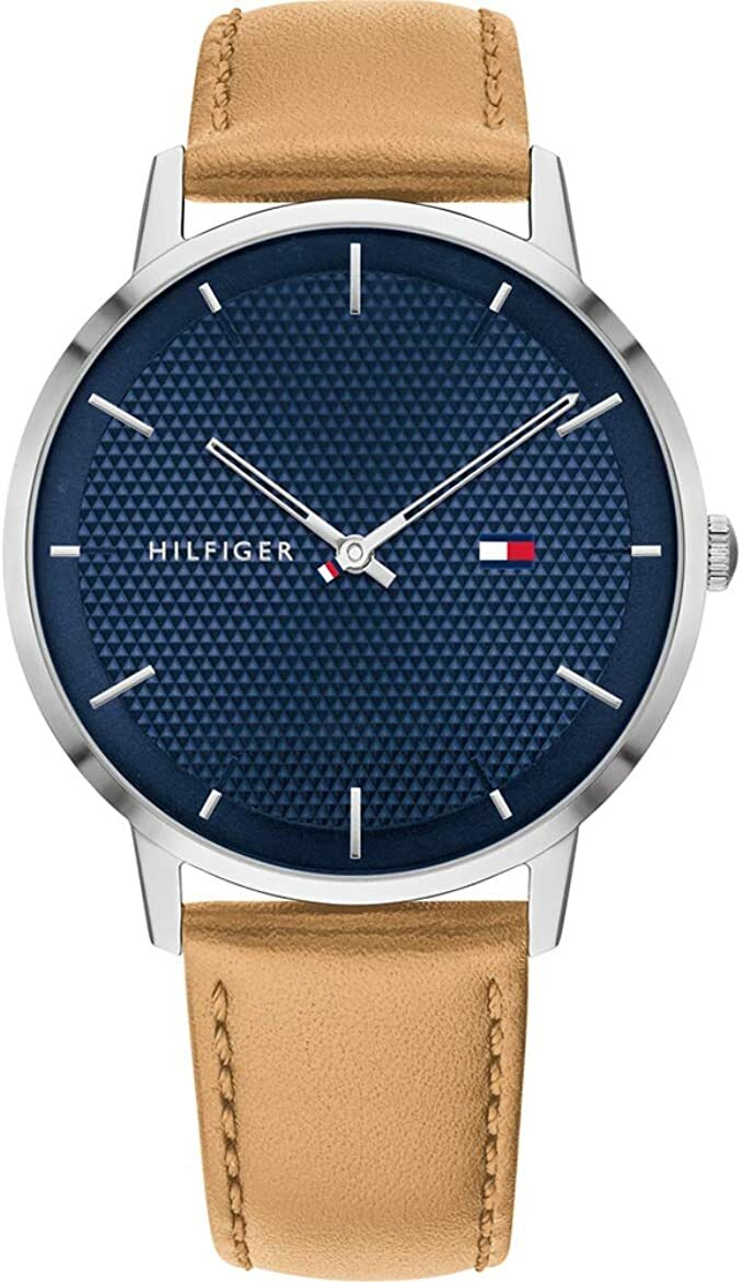 Tommy Hilfiger Analog Casual Light Brown Leather Strap Men’s Watch 1791652
