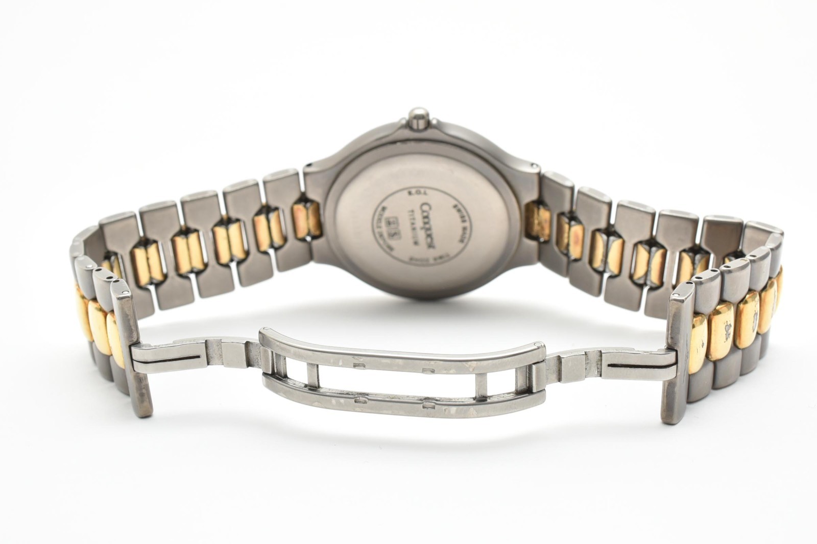 LONGINES Conquest V.H.P L1.613.9 Gray 33mm Quartz Men’s Vintage Watch From JAPAN