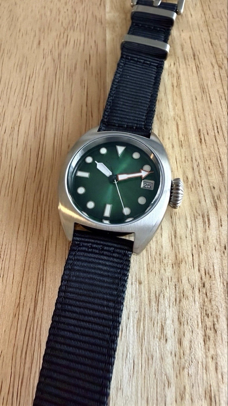BRAND NEW Never Worn TANDORIO AUTOMATIC Desk Diver, Seiko NH35A Mvm’t RUNS GREAT