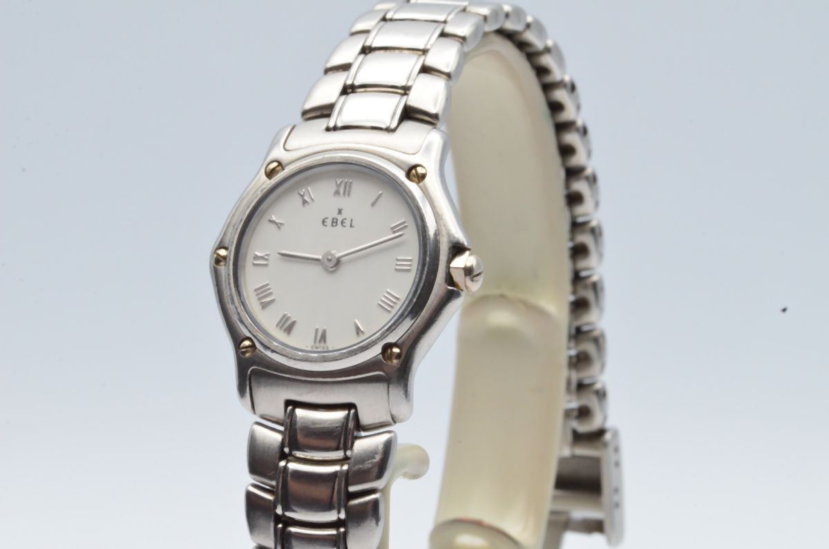 Ebel Sport Classique Mini 0 29/32in Women’s Watch 9057901 White Nice Condition
