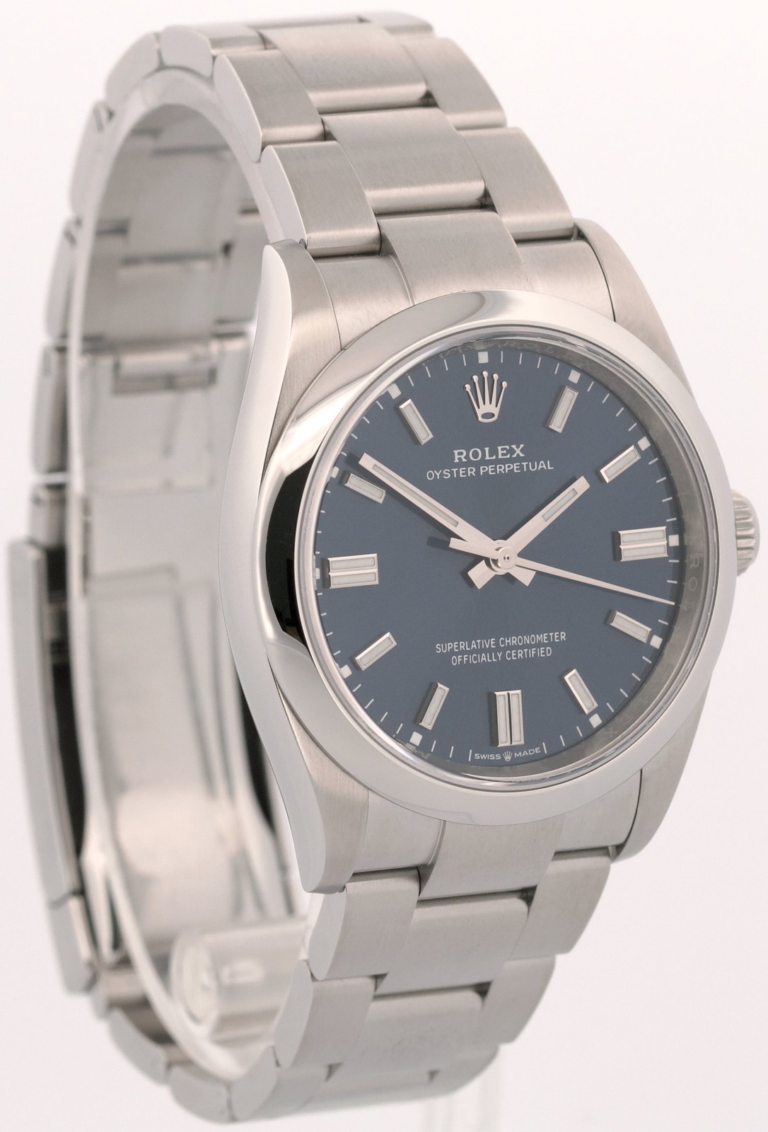 2025 PAPERS Rolex Oyster Perpetual BLUE 36mm Stainless Steel 126000 BOX