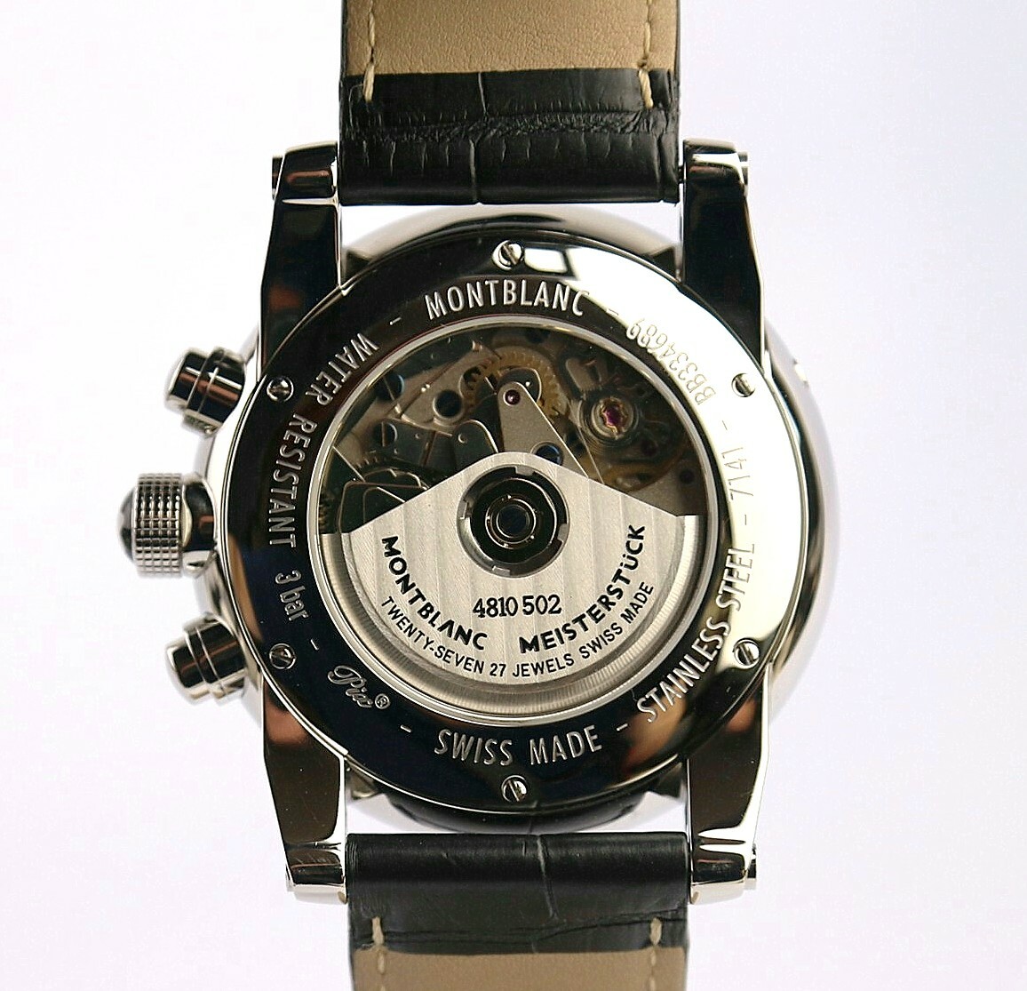 MONTBLANC TIMEWALKER STEEL 43 mm AUTOMATIC CHRONOGRAPH WATCH 101549 SCRATCHES