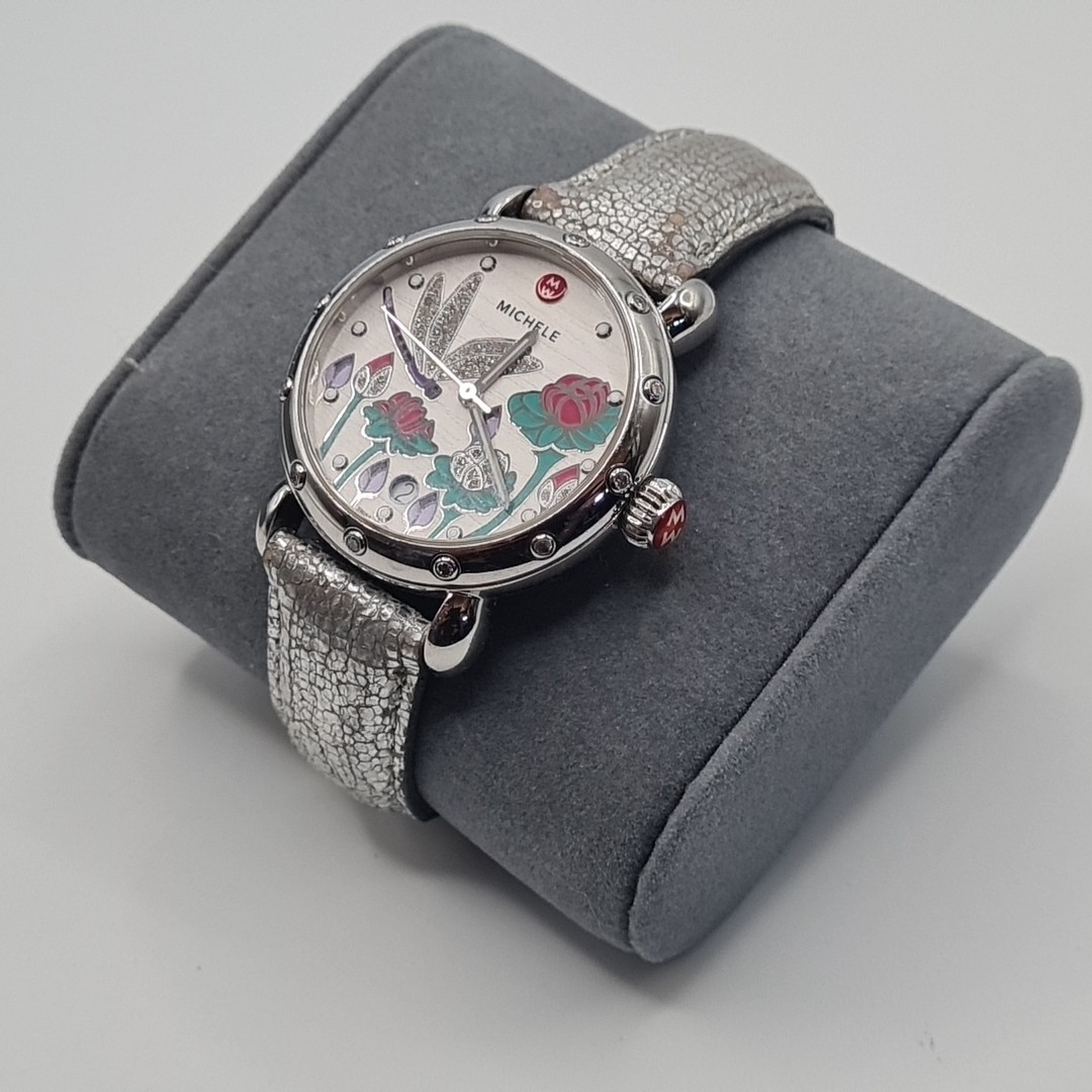 Michele DIAMOND DRAGONFLY Garden Party watch limited edition #215/750 MW05D01A49