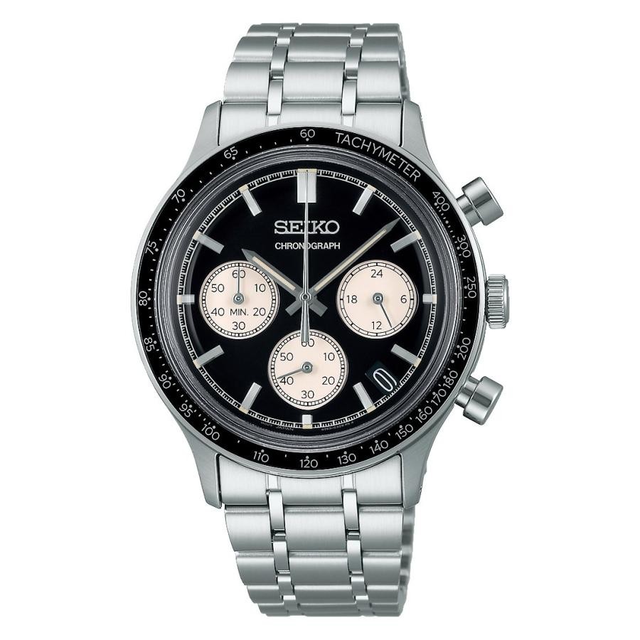 Seiko Selection SBTR055 Quartz Chronograph Black Dial Men’s Watch New w/Box Fast