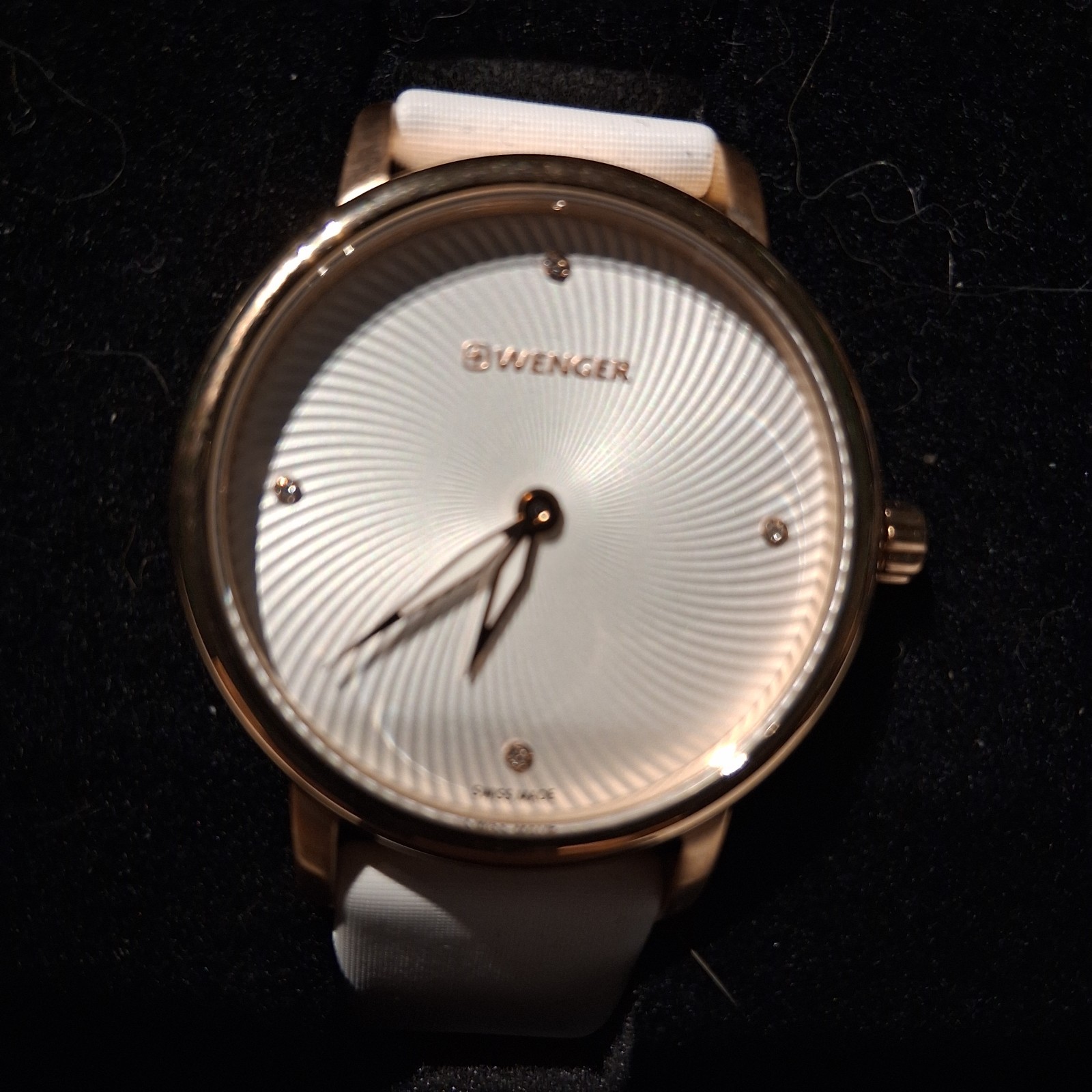 Wenger Urban Donnissima White Satin Ladies Watch 01.1721.101