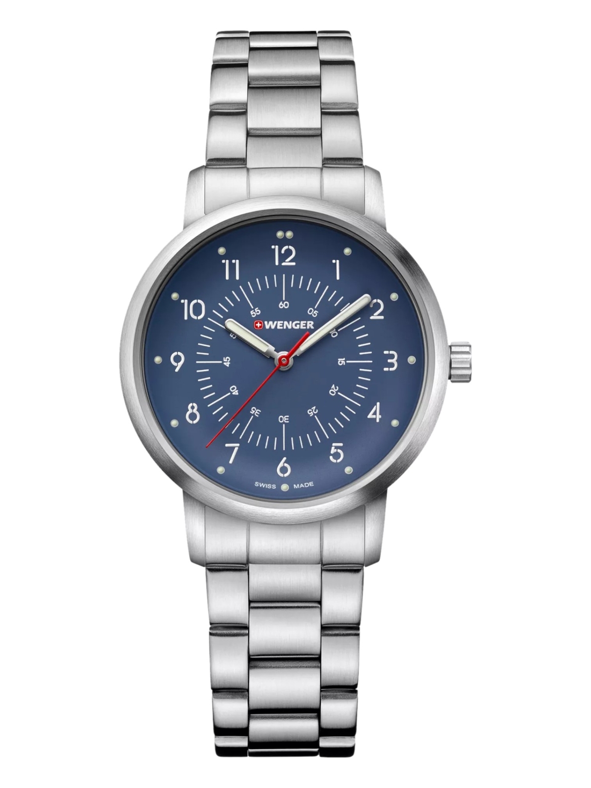 Wenger Swiss Army Men’s 01.1621.115 Avenue Blue Dial Watch 35mm MSRP $195