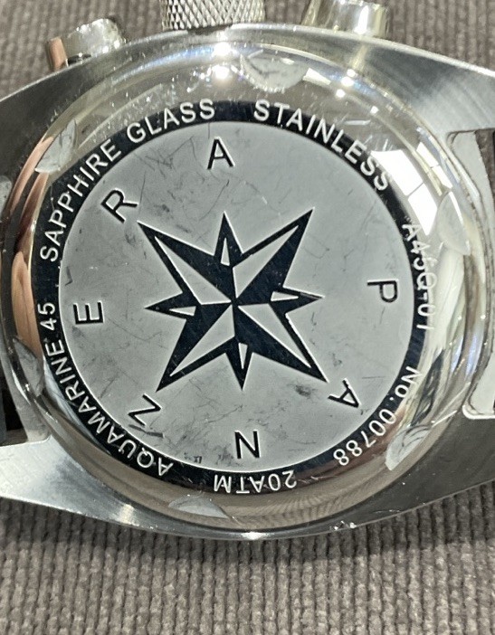 PANZERA Aquamarine 45Q Chronograph Quartz Watch A45Q-01