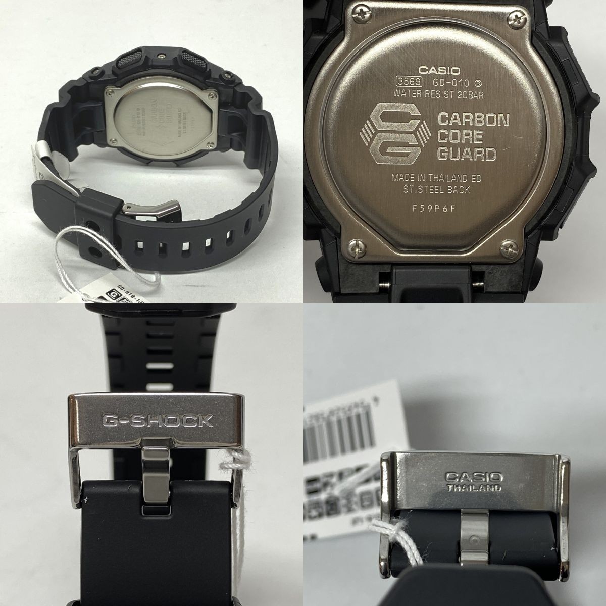 Casio G-Shock GD-010-1JF Black Watch with Box & Manual #S609196