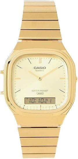 CASIO CLASSIC Series AQ-240EG-9AJF Gold Color AQ240EG9AJF Analog/Digital New