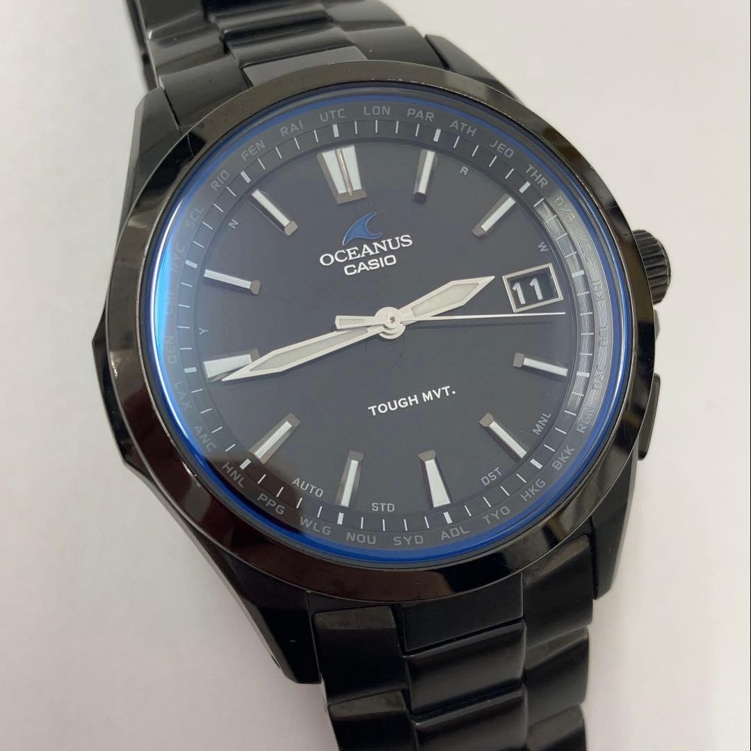 CASIO OCEANUS OCW-S100B-1AJF Tough Solar Radio Black Titanium Watch