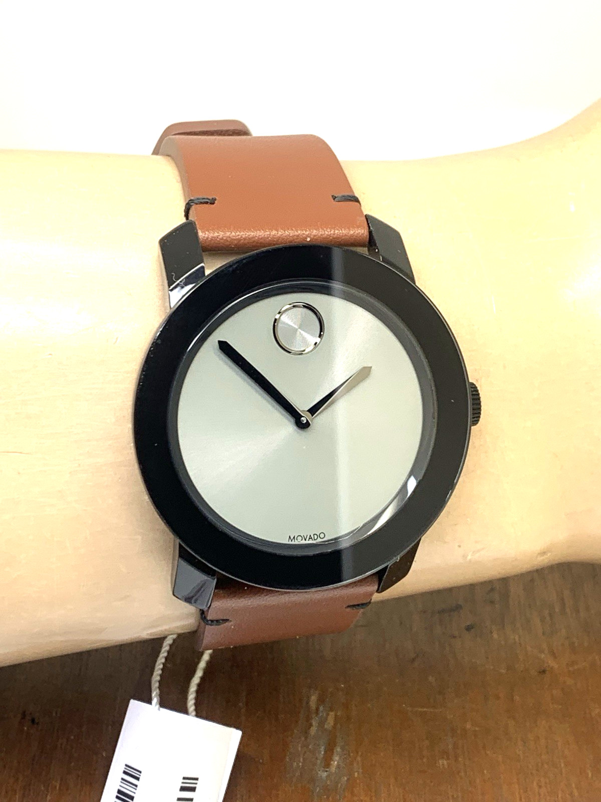 Movado Men’s Watch 3600442 Bold Swiss Quartz Gray Dial 42mm Brown Leather Strap