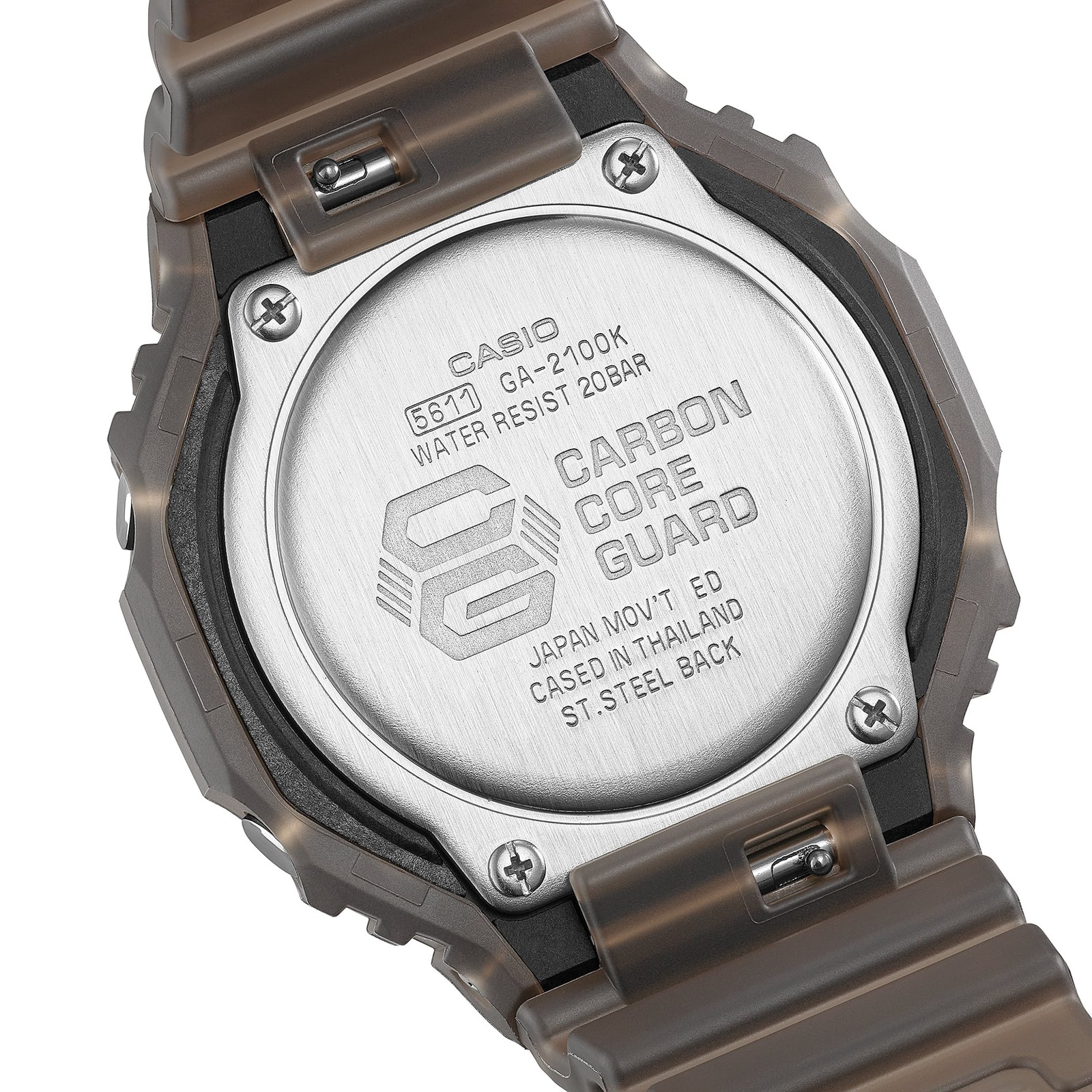 Casio G-Shock GA-2100K-5AJF Quartz Black Dial 45.4mm Watch