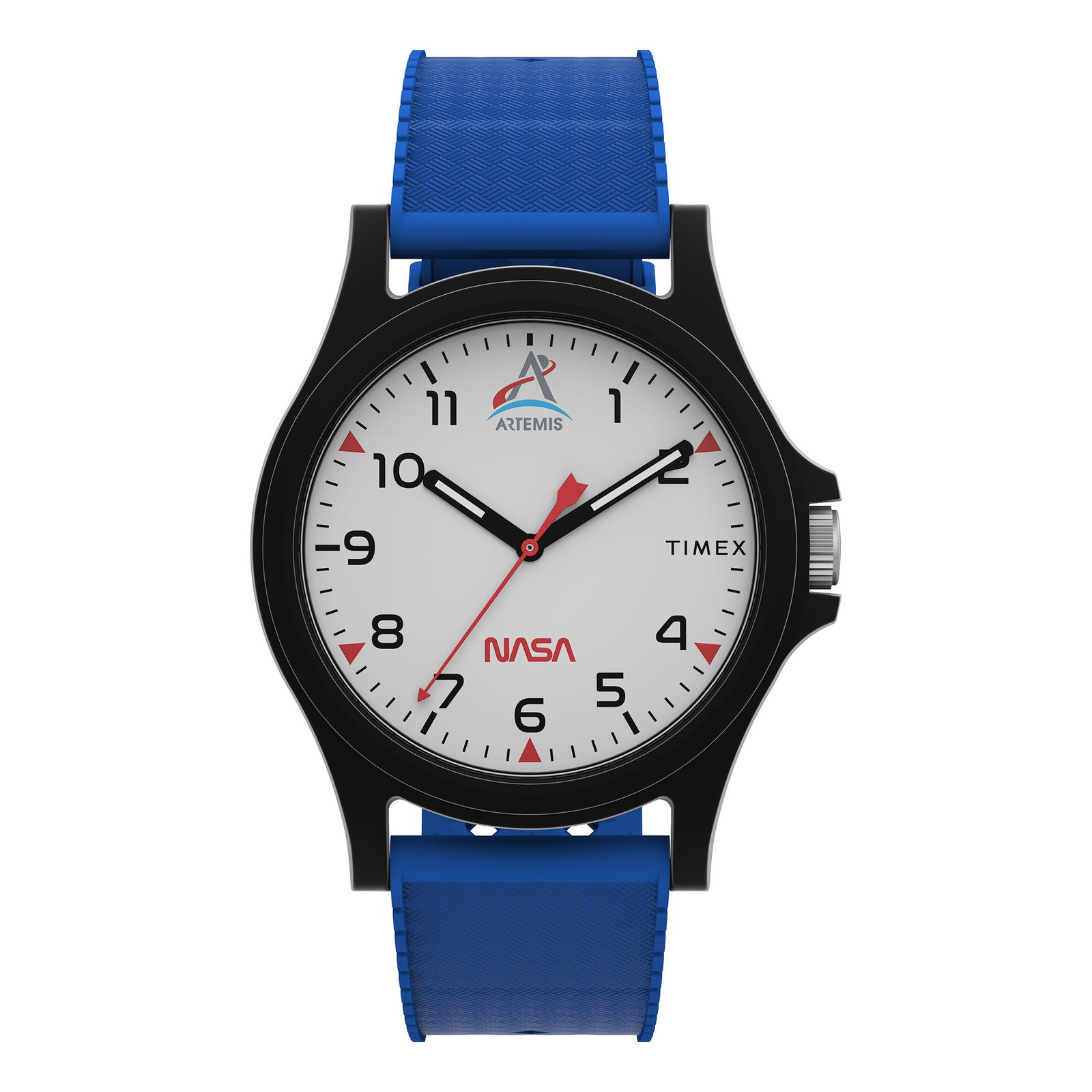 Timex Gents Main Street NASA Artemis 40mm Silicone Strap Watch TW2Y13100