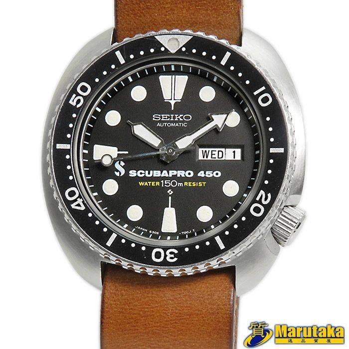 SEIKO Third Diver 6306-7001 SCUBAPRO Men’s Watch Day-Date Vintage Rare