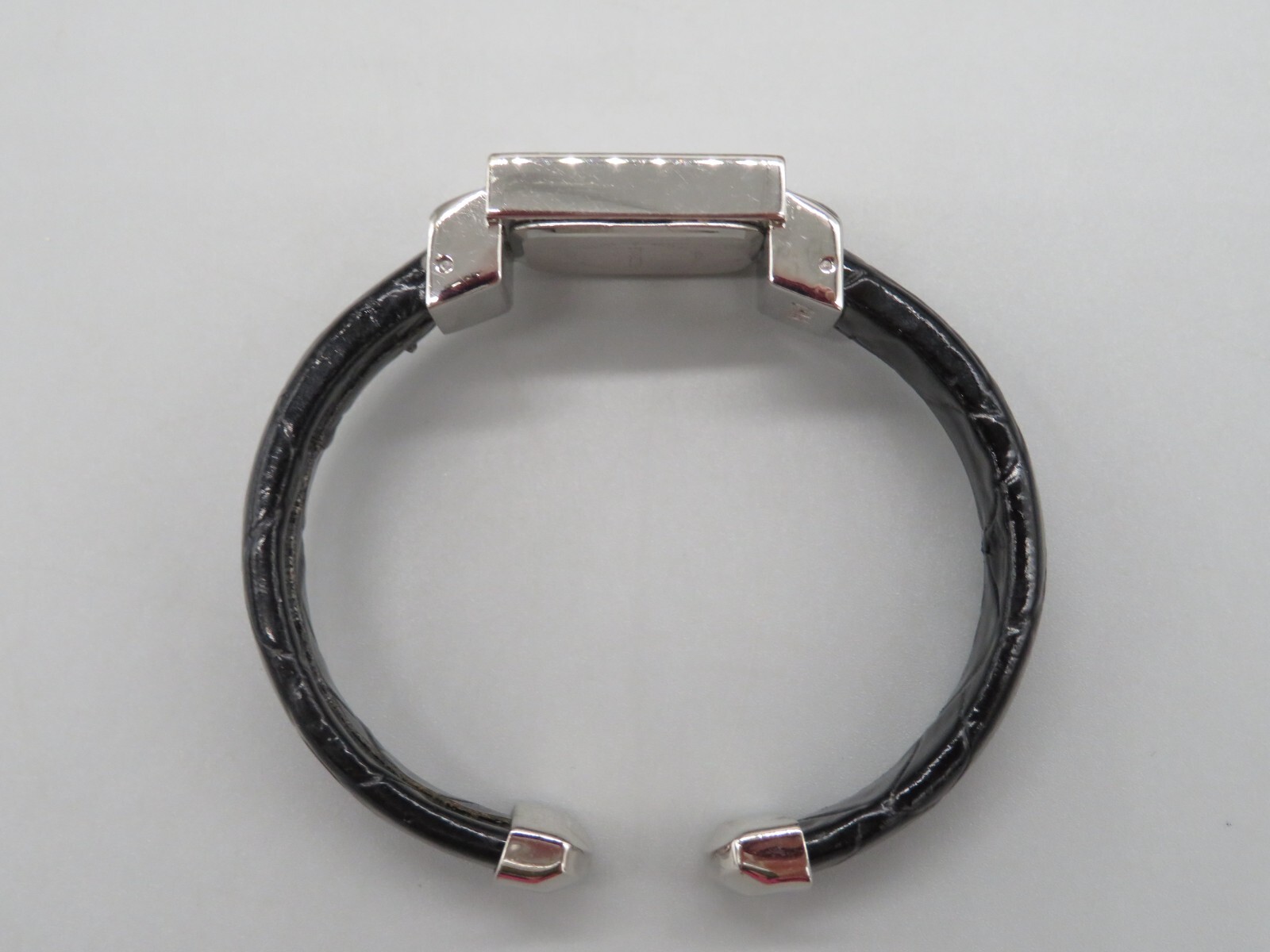 Ladies Avon April Birthstone Quartz Watch Black Cuff Band New Battery
