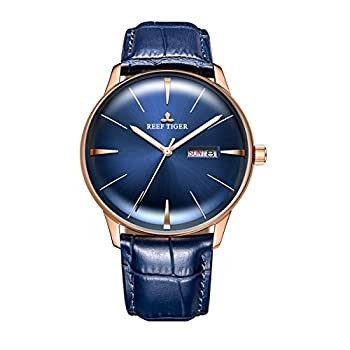 [B1R] Reef Tiger Dress Watch Pink Gold Automatic Men’s Watch RGA8238 [r9w]