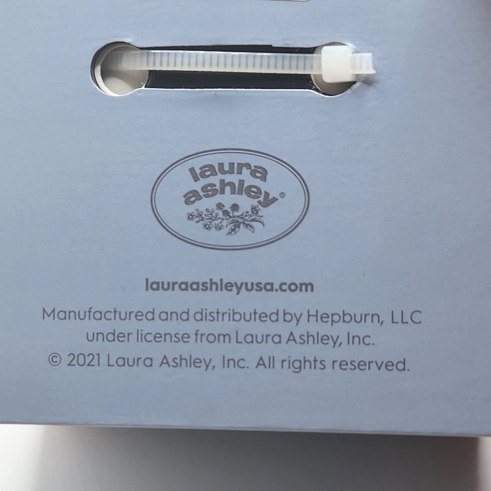 Laura Ashley Stainless Steel Skinny Bangle Square Watch Rose Gold MSRP $395