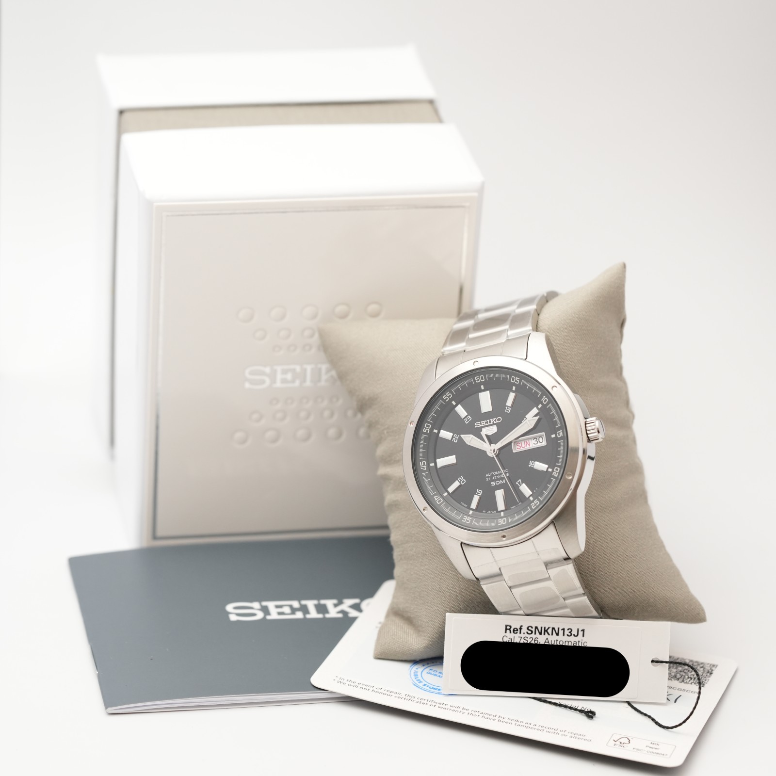 Seiko 5 Automatic 21 Jewels Japan Stainless Steel Date 42mm Men New Watch