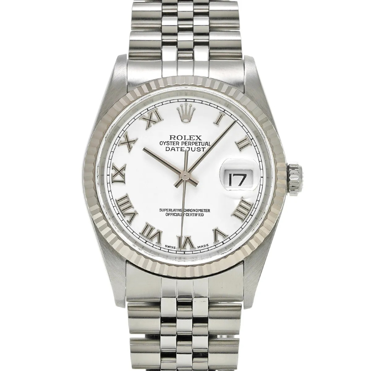 Rolex Datejust 16234 2002 36mm Stainless Steel White Wristwatch #WW6478