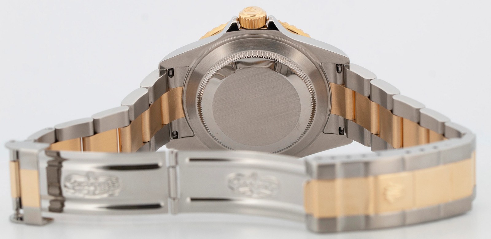 2006 PAPERS Rolex Submariner Date No-Holes BLACK Two-Tone Gold 40mm 16613 LN BOX