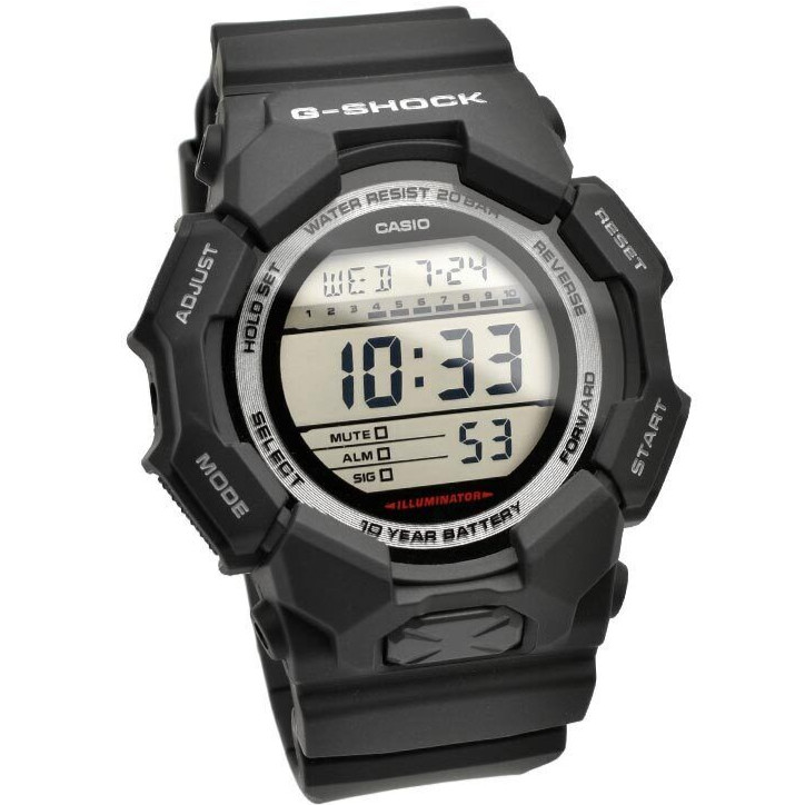 CASIO G-SHOCK GD-010-1JF Big Case 10 Year Battery Digital Watch Black 51.9mm