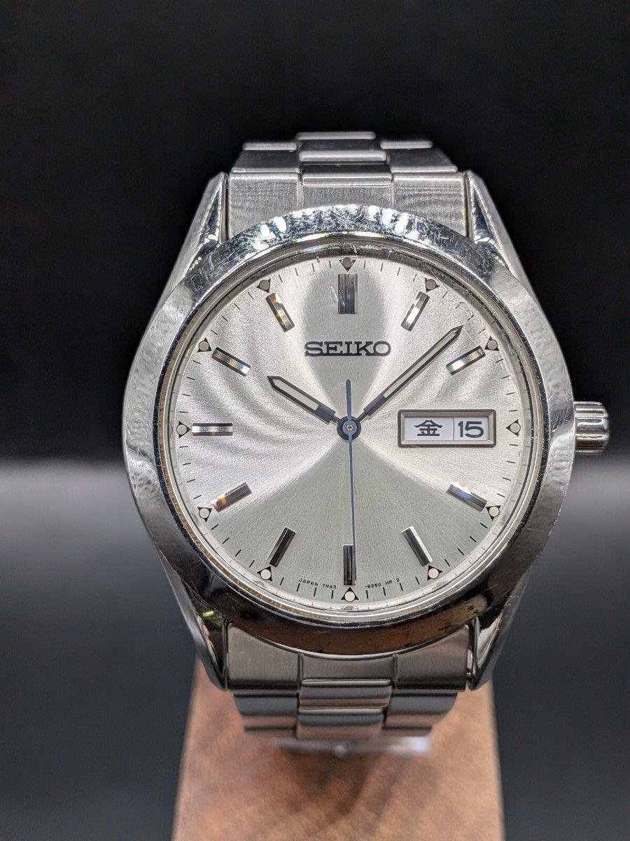 Relatively good condition SEIKO SPIRIT 7N43 9080 Working Cleaned Seiko Quartz Si