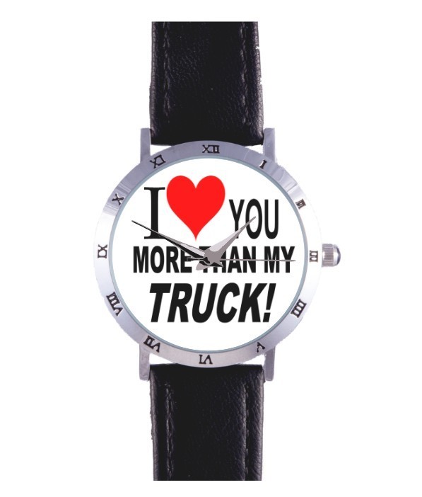 I HEART LOVE YOU MORE THAN MY TRUCK WATCH: PICKUP, F-150, RAM, RARE COLLECTIBLE!