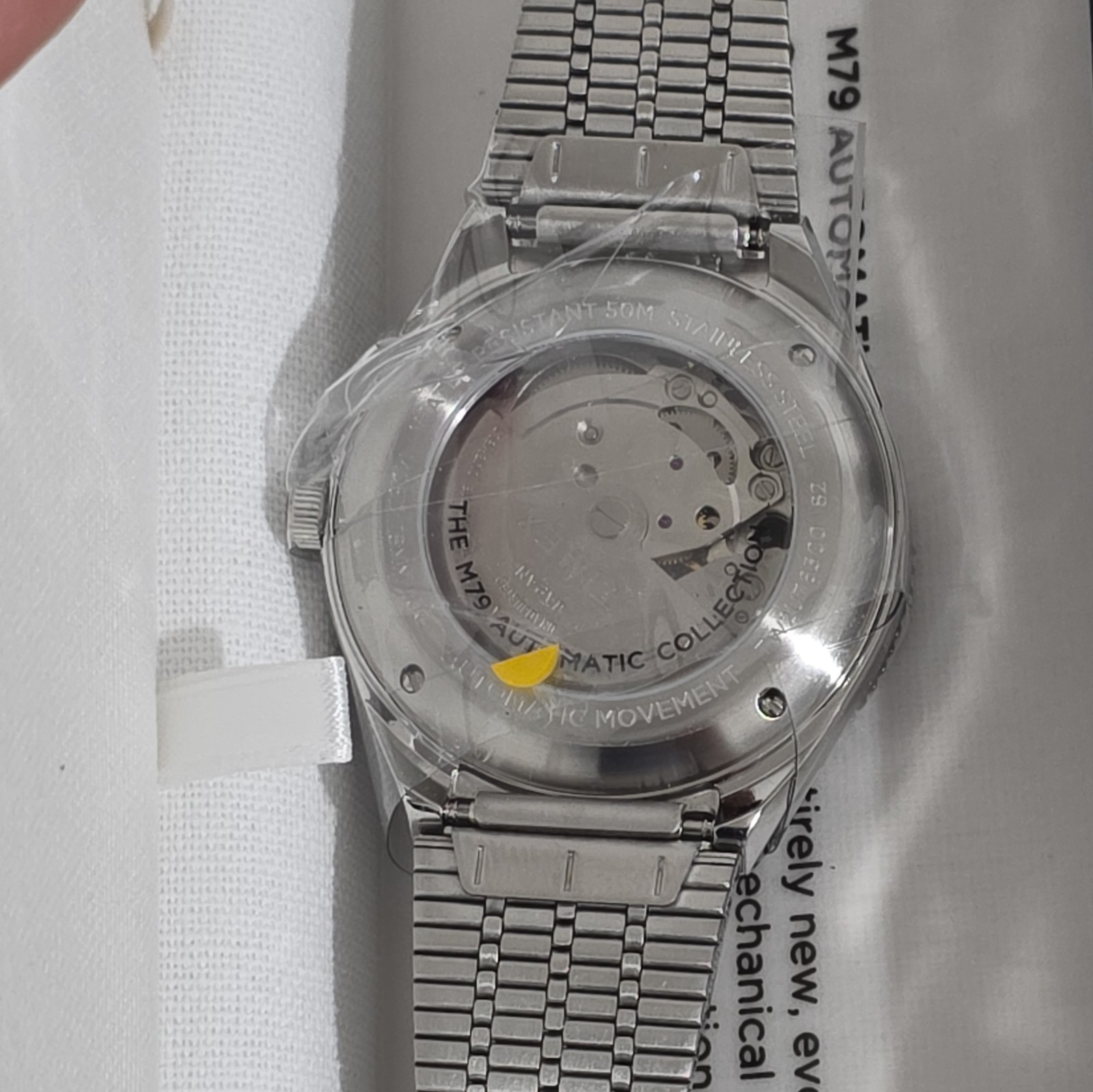 BNIB Timex M79SN54 Automatic Black Dial S. STEEL Watch TW2U783007U rrp £260