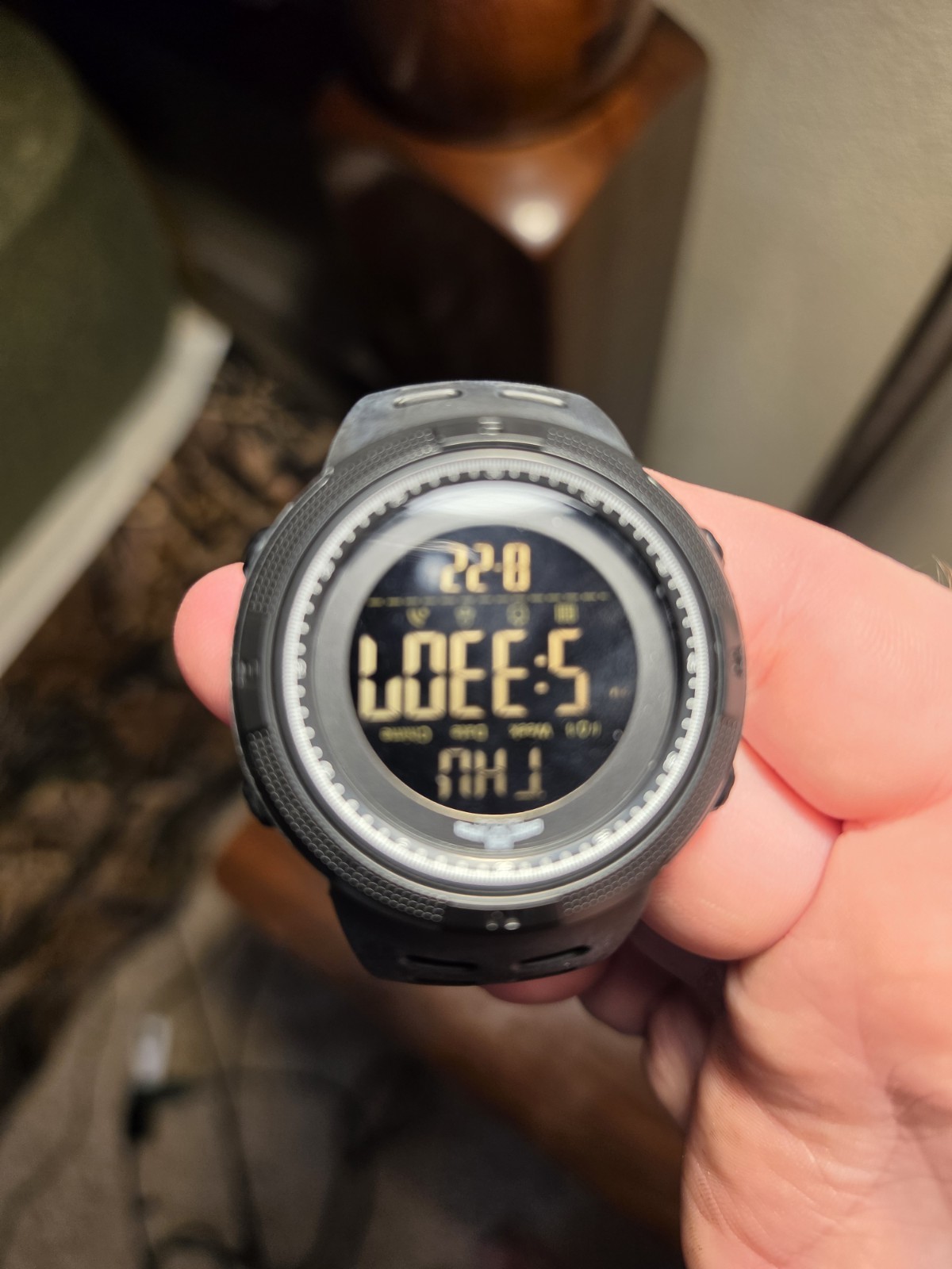 Ghost Viper Tactical Digital Quartz Men’s Watch Black Rubber Strap 5ATM New