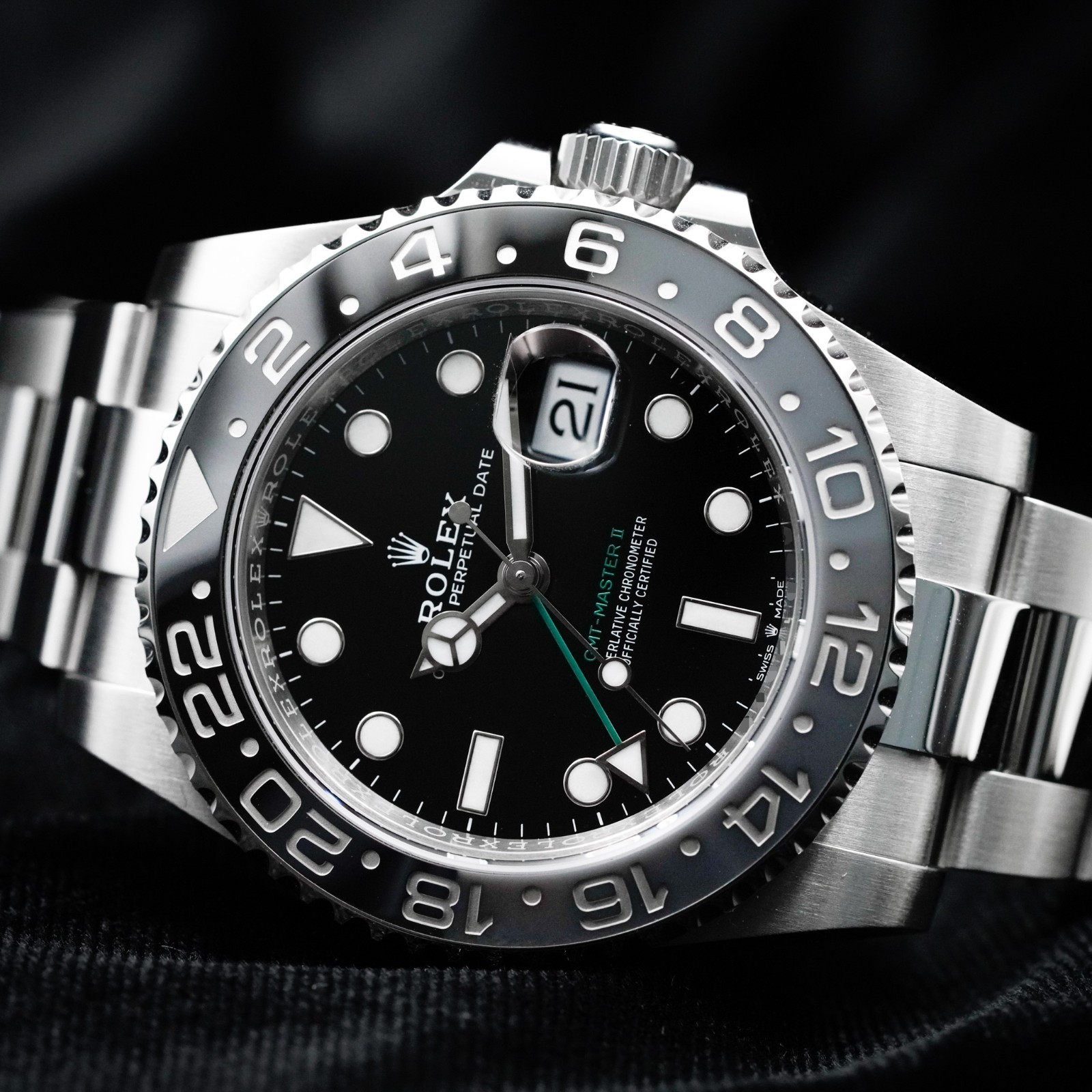 2026 Rolex GMT-Master II 40mm 126710 GRNR Bruce Wayne Oyster Bracelet Box Paper
