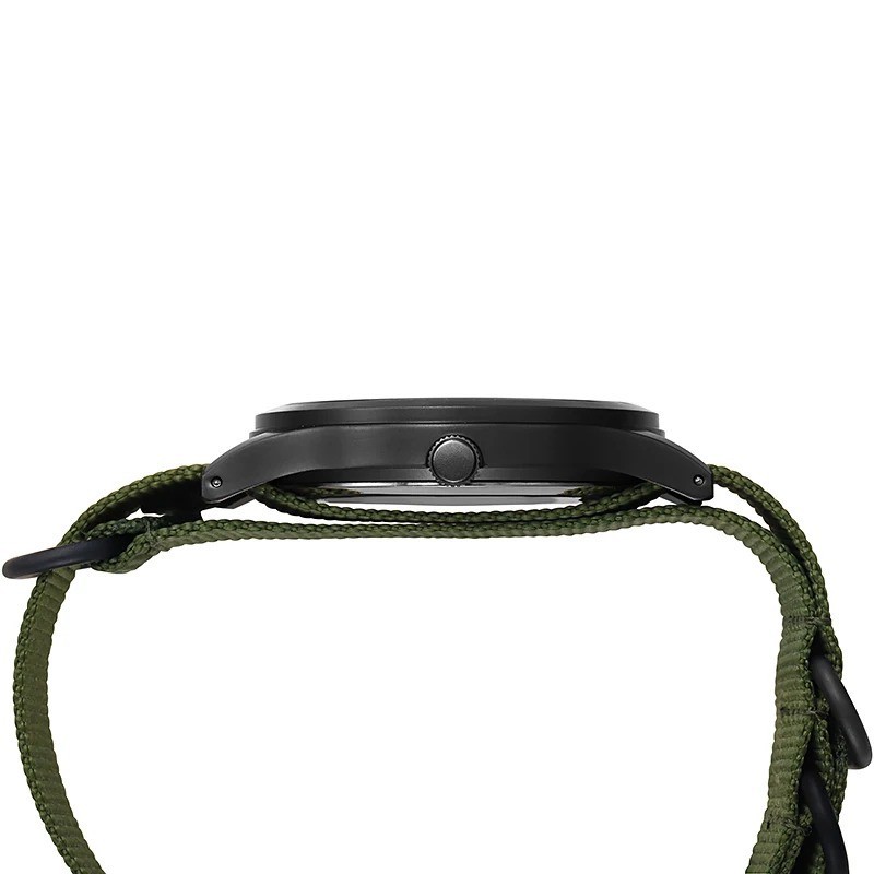 Mens Quartz Field Watch Easy Read 24-Hour Military Style Durable Nylon Band New