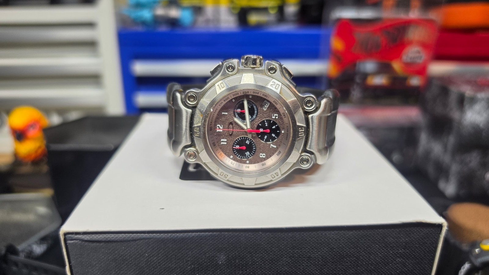 Oakley Crankcase 10-233 Swiss Made Chronograph Complete w/ Box & Papers Original