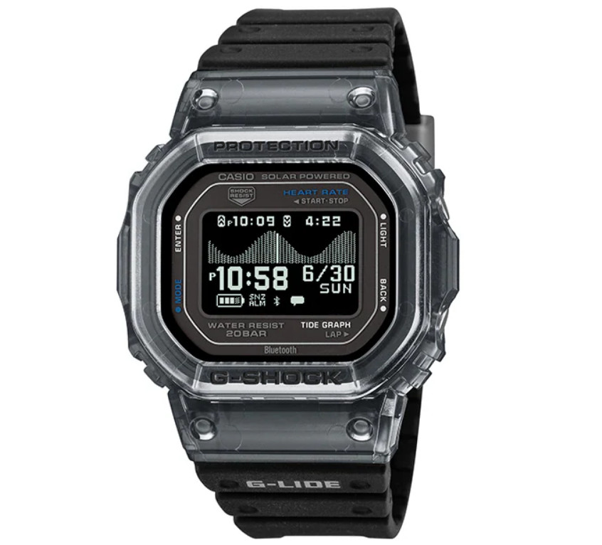 Casio G-SHOCK G-LIDE GBX-H5600-1JR Heart Rate Monitor Tide Graph Bluetooth New