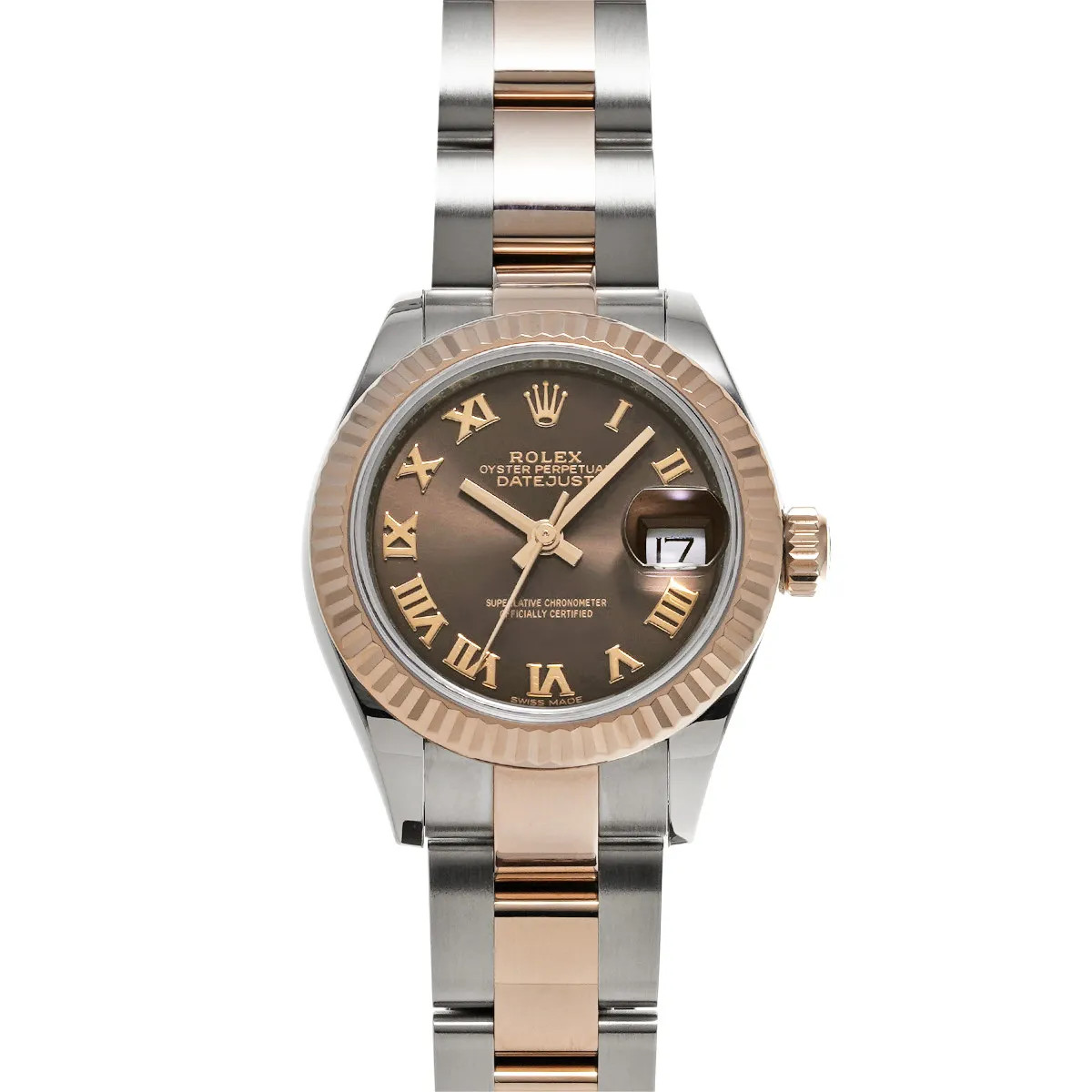 Rolex Datejust 279171 28mm Stainless Steel / Rose Gold Brown Wristwatch #WW1122