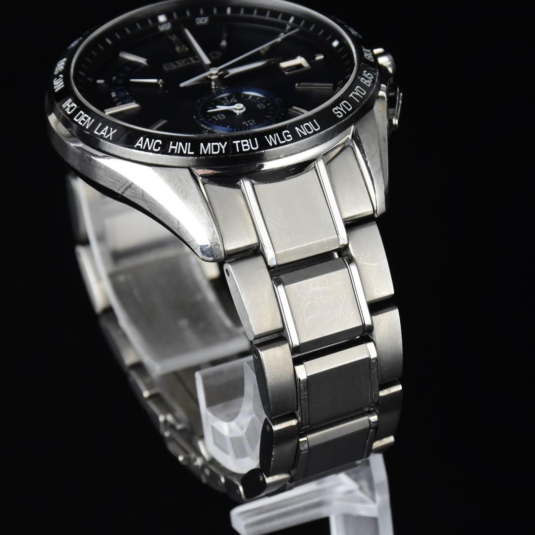 SEIKO BRIGHTZ SAGA235 8B63-0AB0 Titanium Chronograph Watch Dark Navy