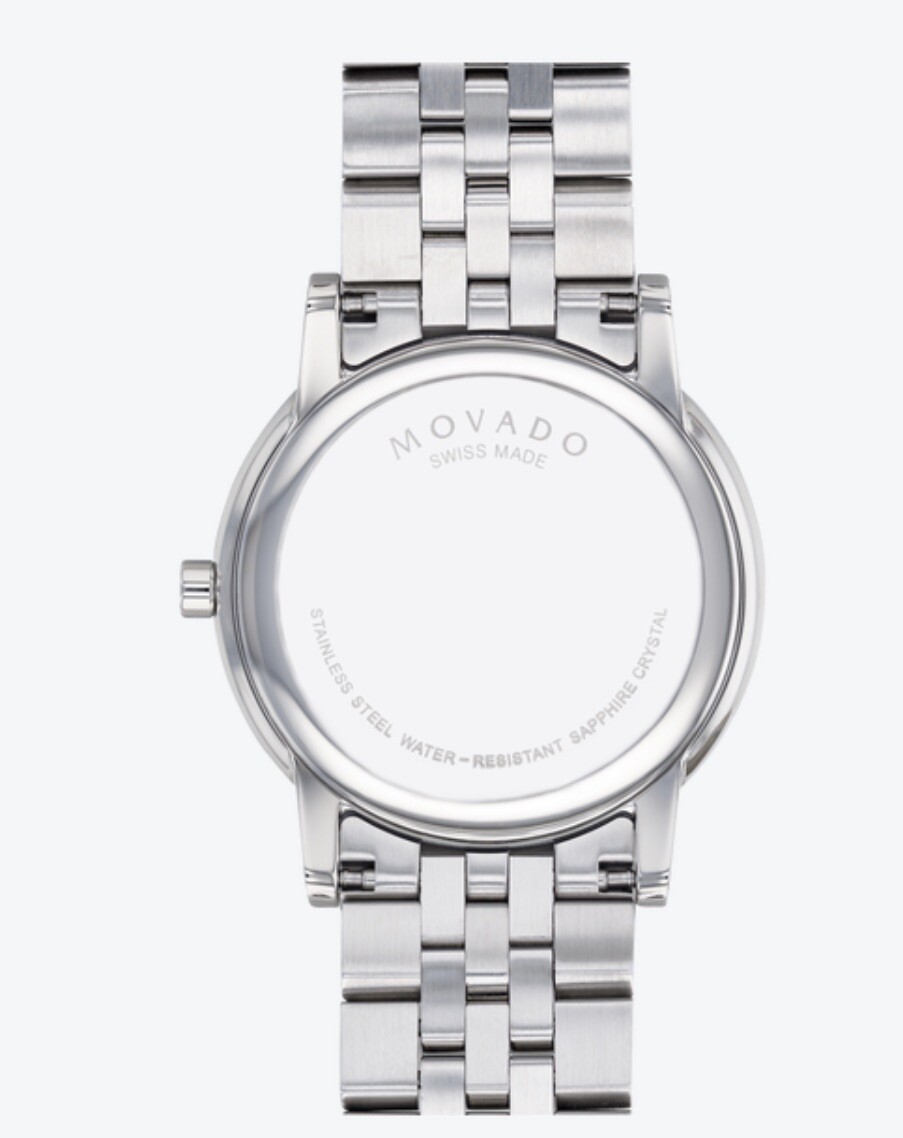 Movado Museum Classic 40mm Silver Stainless Steel Case. ORIGINALLY 1000$!