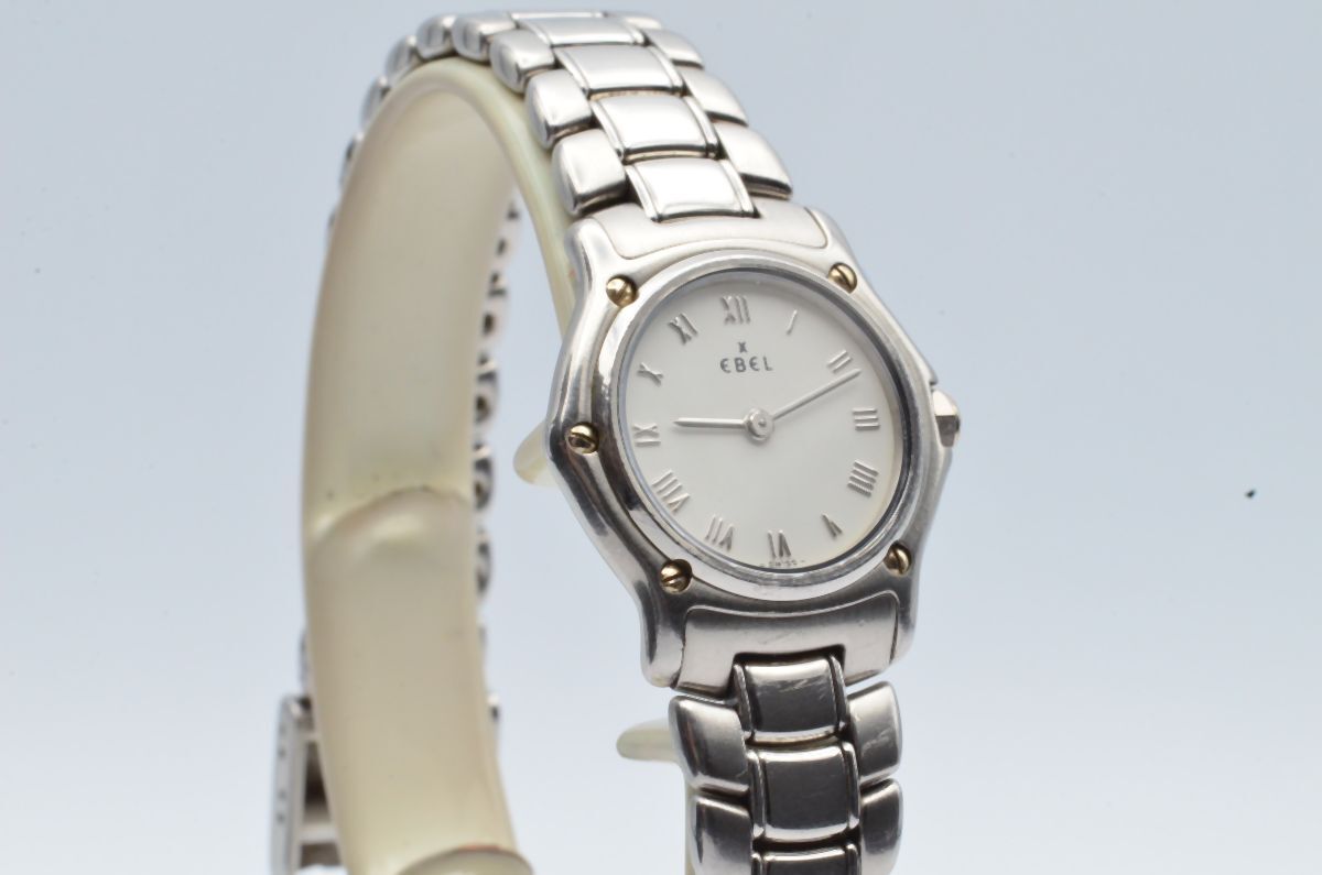 Ebel Sport Classique Mini 0 29/32in Women’s Watch 9057901 White Nice Condition