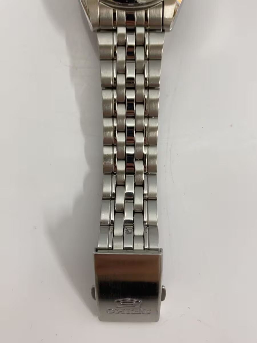SEIKO 5 Automatic Watch Analog BLK SLV SS 7S26 01V0 See through Back