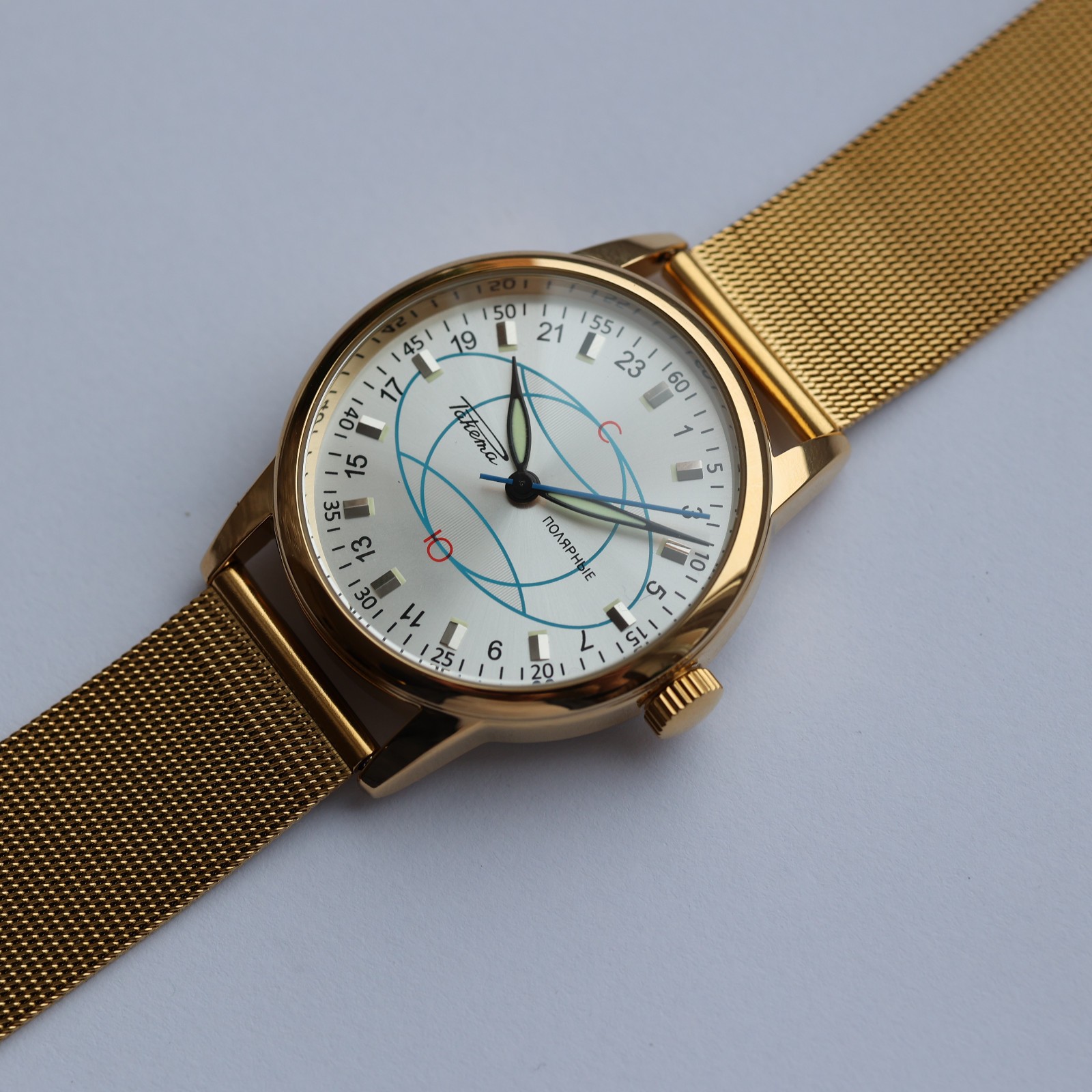 Watch Vintage Raketa Polar, soviet movement, Antarctic Expedition, mens watch