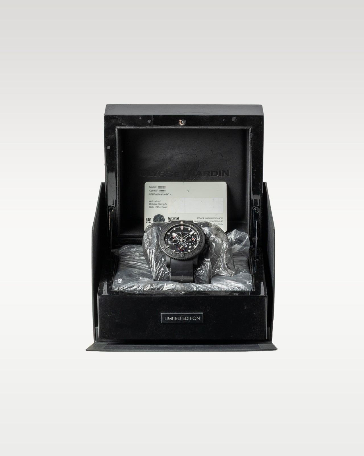 Ulysse Nardin Marine Men’s Black Watch – 353-92-3C