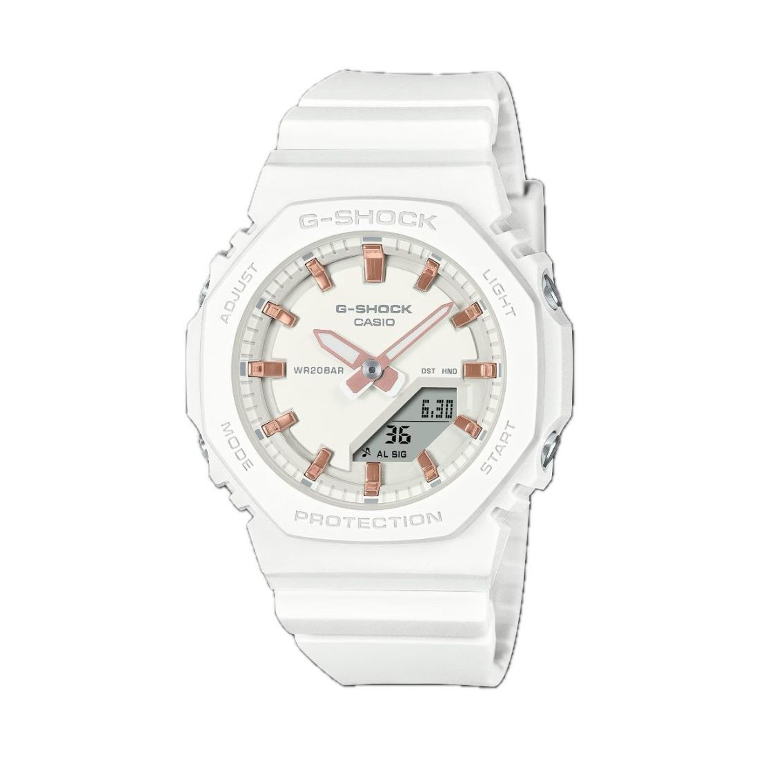 Casio G-Shock GMA-P2100 Series Women’s White Strap Quartz Watch GMAP2100M-7A
