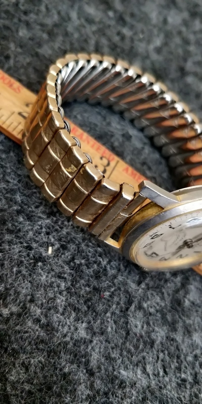 T.P.R Jewelers Wrist watch Incabloc Anti Magnetic seconds figures PARTS REPAIR