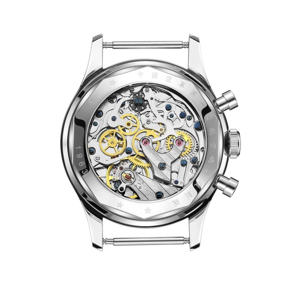 Men’s Vintage Mechanical Watch Sapphire Crystal Chronograph 40MM Dial Wristwatch
