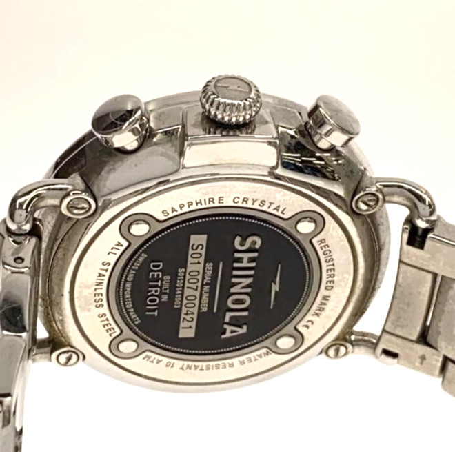 SHINOLA Detroit The Runwell Chronograph Stainless Steel Watch Argonite 5021
