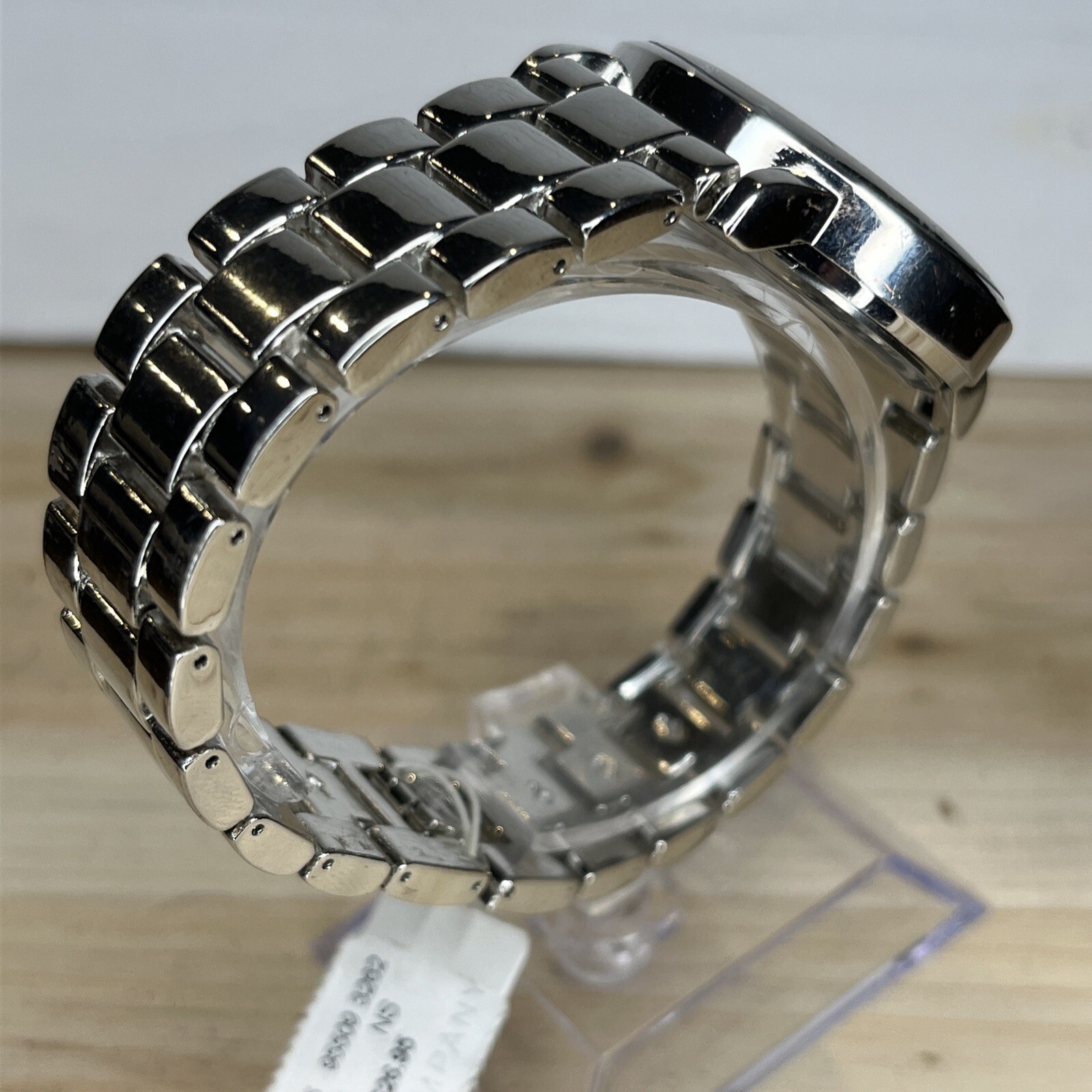 Ny&C Watch Ladies Silver Tone Rhine Stone Heart Design Jewelry Clasp NEW BATTERY
